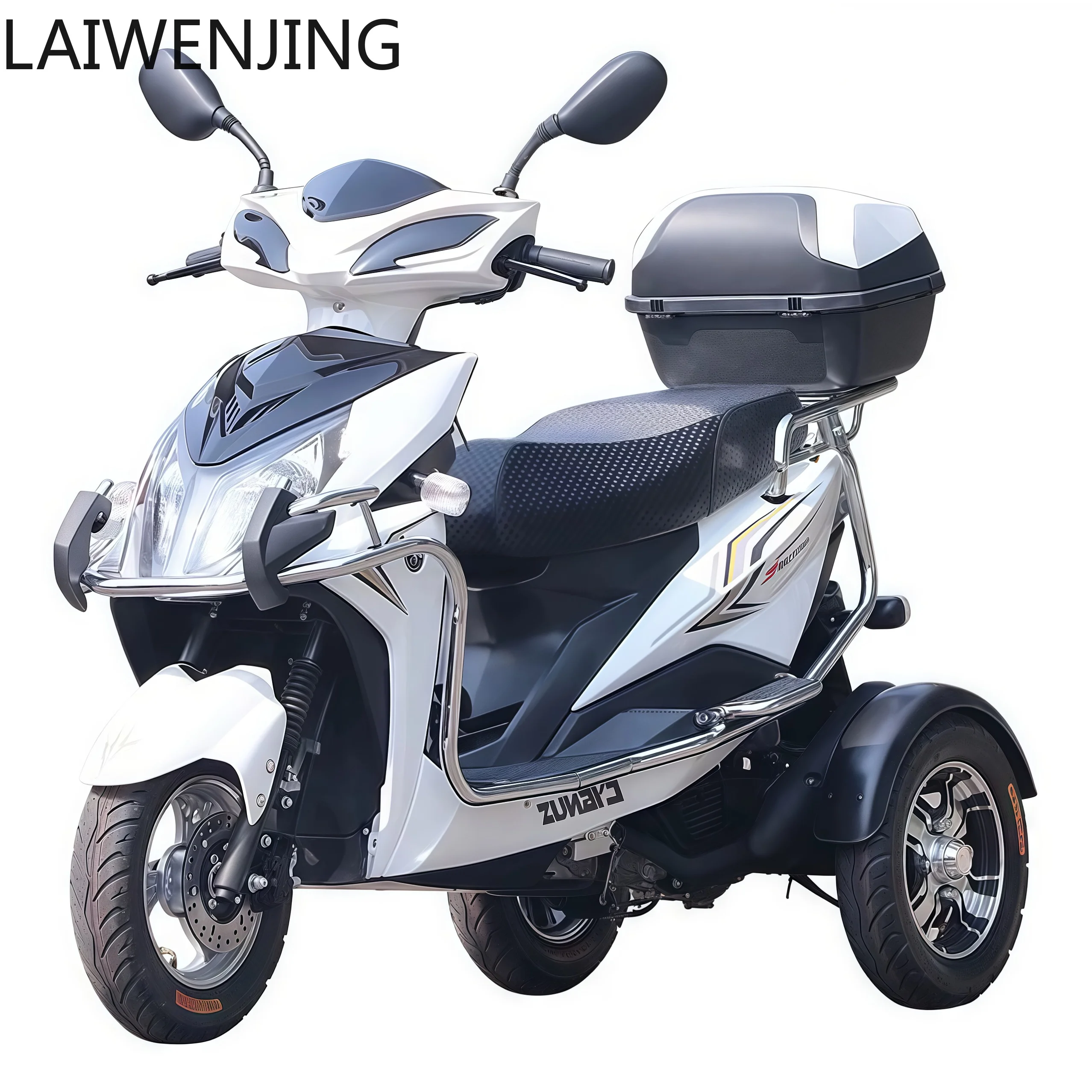 

HLZ three-wheel pedal motorcycle fuel 125CC engine elderly scooter