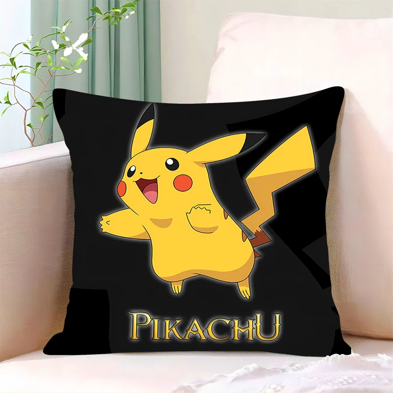 Luxury Pillow Cover room bedroomo office car Dakimakura Throw Pillows iving room Luxury Pikachu 45x45 Pillowcase home decor