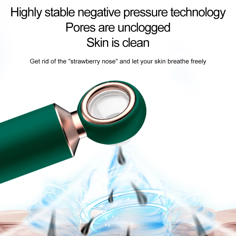 منظف مسام الوجه للرؤوس السوداء الكهربائية مع مكبر للرؤوس السوداء للرجال والنساء #6