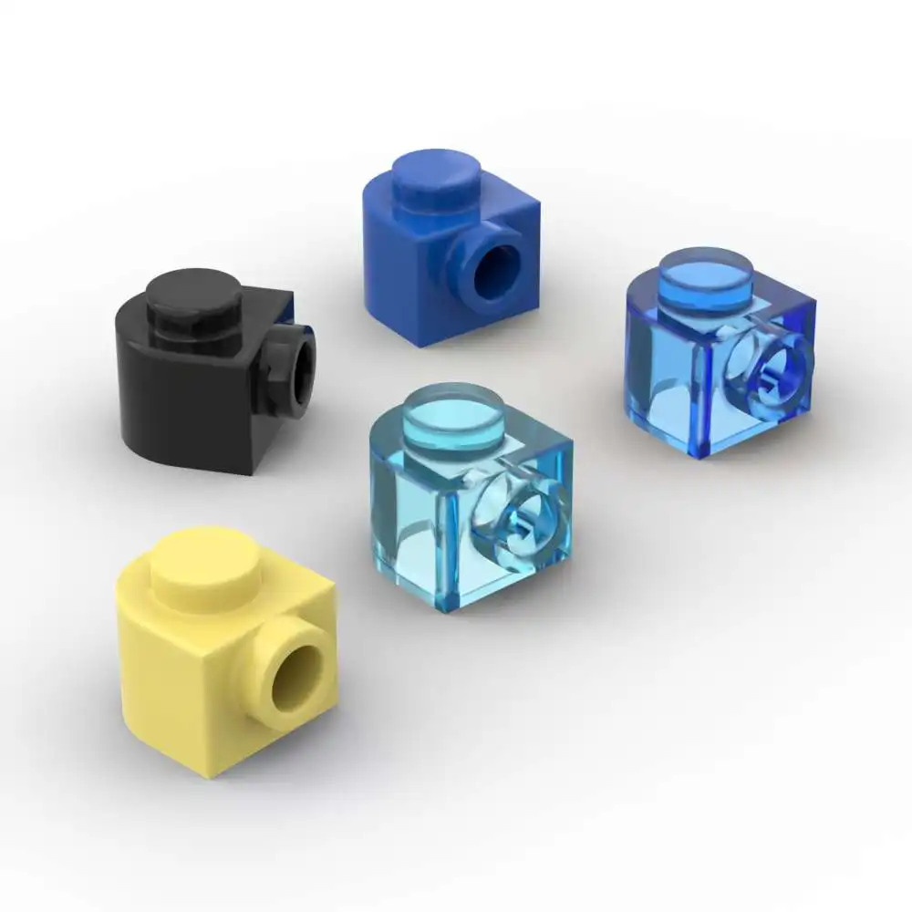 MOC 10PCS 부품 블록 3386 라운드 1x1x2/3 반원형 빌딩 블록 세트 측면 스터드 입자 장난감 포함 생일 어린이 선물