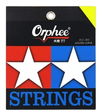 Orphee Akoestische Gitaarsnaren Folk Gitaarsnaren Koolstofstaal Zeshoekige Legering Geschikt voor Beginnende Gitaaraccessoires