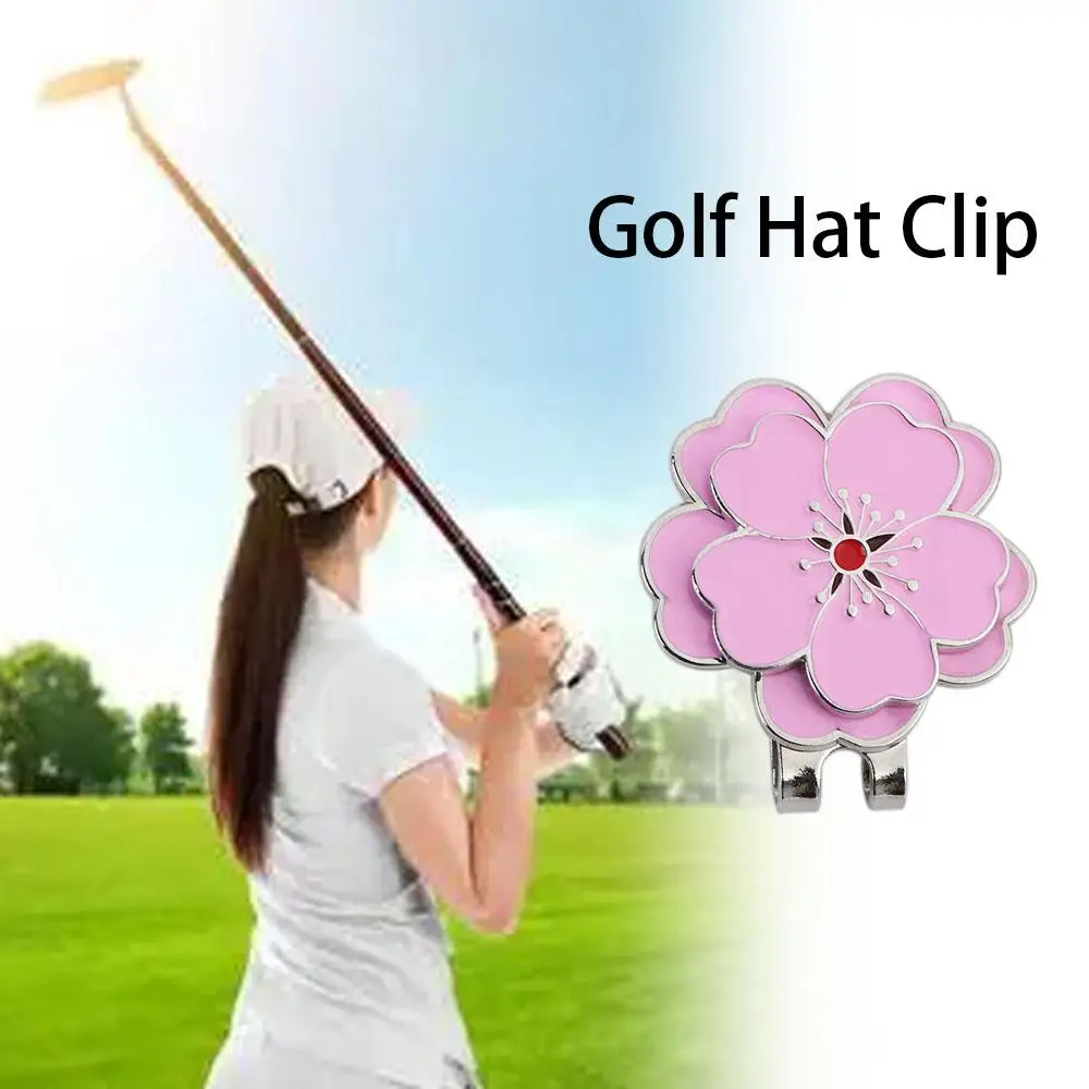 

Training Aids Accessories Cap Clip Aiming Tool Hat Marker Pink Flower Golf Hat Clip Golf Putting Alignment Ball Position Mark