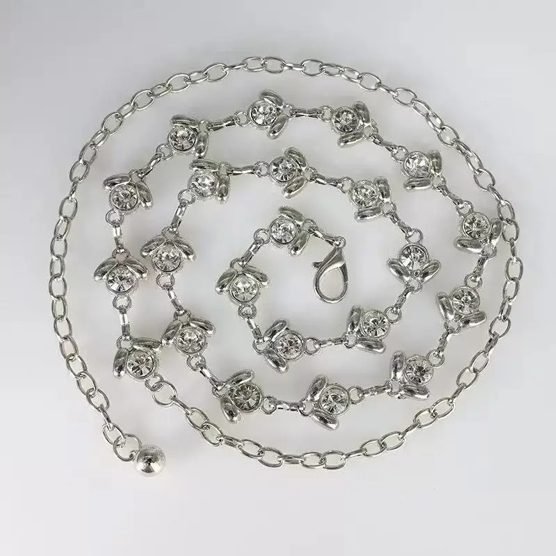 Glamourstar Kettengürtel, Kleidergürtel, Metallgürtel für Damen