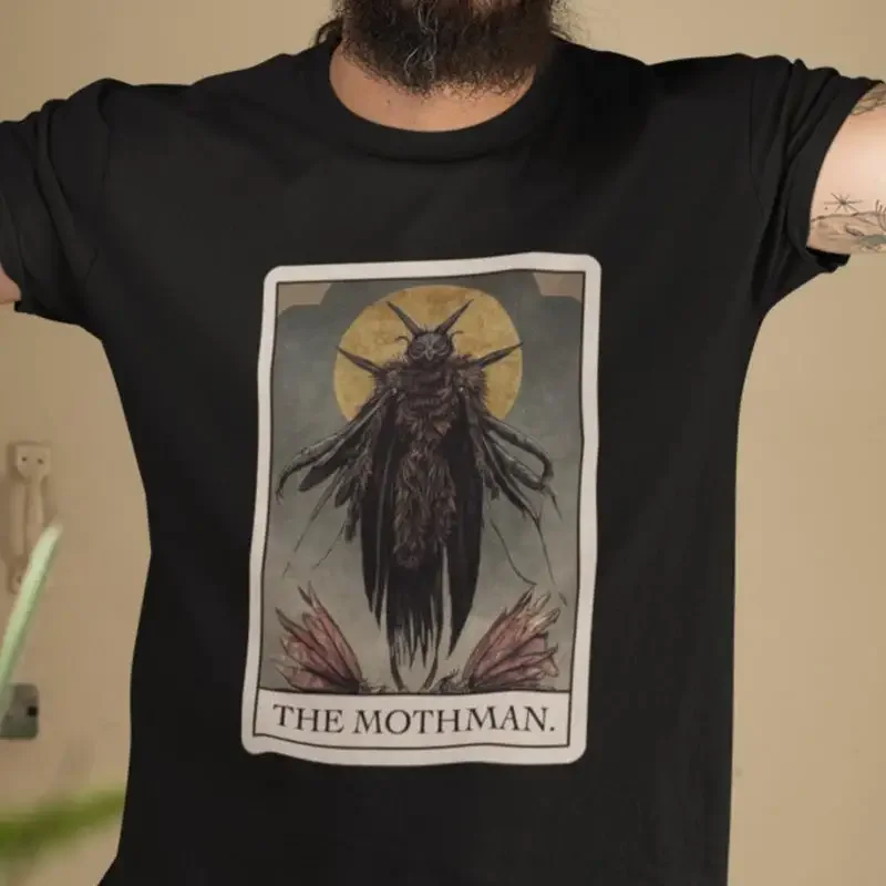 The Mothman Tarot Card T Shirt cryptid tee cryptozoology