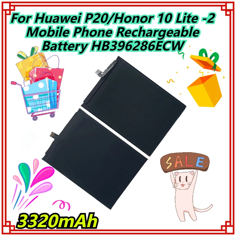 

3320 мАч для Huawei P20/Honor 10 Lite-2 аккумуляторная батарея для мобильного телефона HB396286ECW