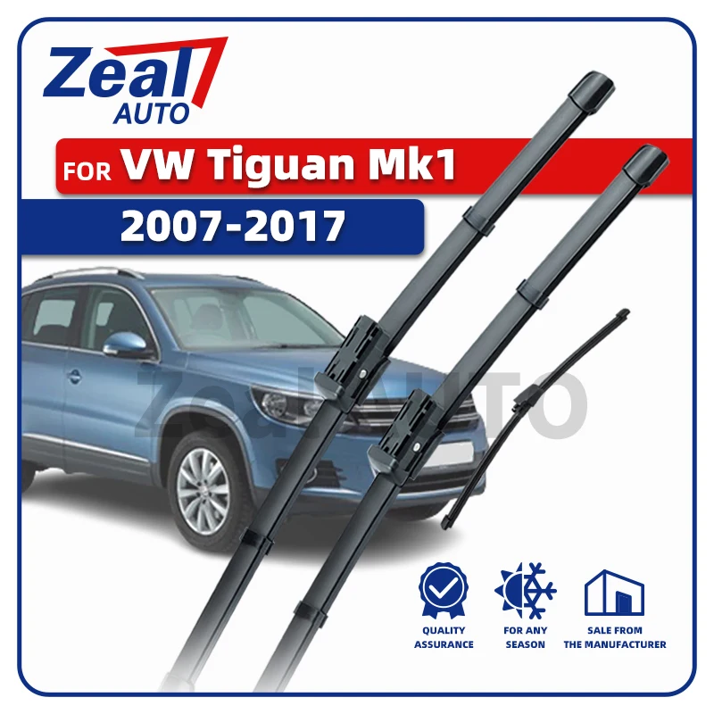 

Левая передняя и задняя щетка стеклоочистителя для Volkswagen VW Tiguan Mk1 5N 2007-2017 3 шт. лобовое стекло 24 "21" 13 "аксессуары
