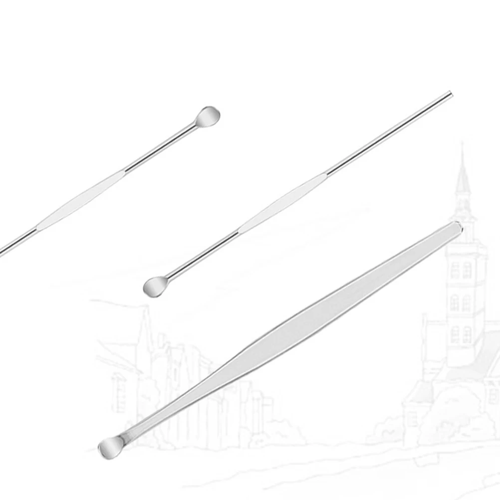 

8pcs Ear Wax Removal Tool Set Stainless Steel Cleaner Tweezers Nose Piercing Kit Earring Silver Portable Safe