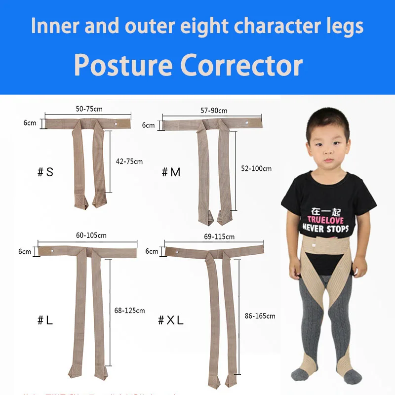 

1 Set Children O/X Leg Shape Correction Belt-Adjustable Bowed Knee Valgum Straightening Posture Corrector for Men Women