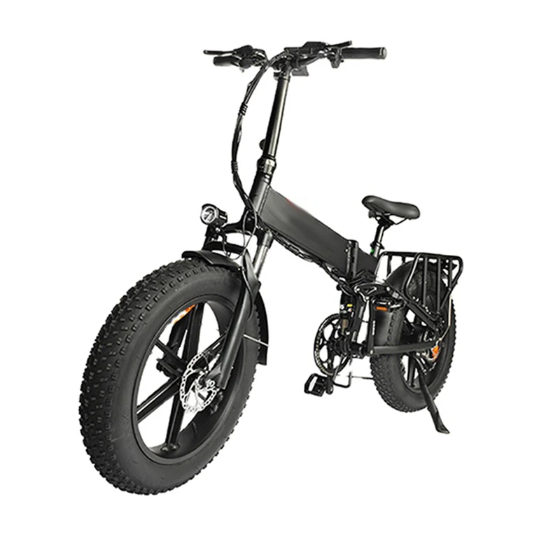 20 inch Fat Tire 7 Speed 500W 48V 10AH Lithium Battery Aluminum Alloy LCD Display Disc Brake OEM Foldable Folding Electric Bike