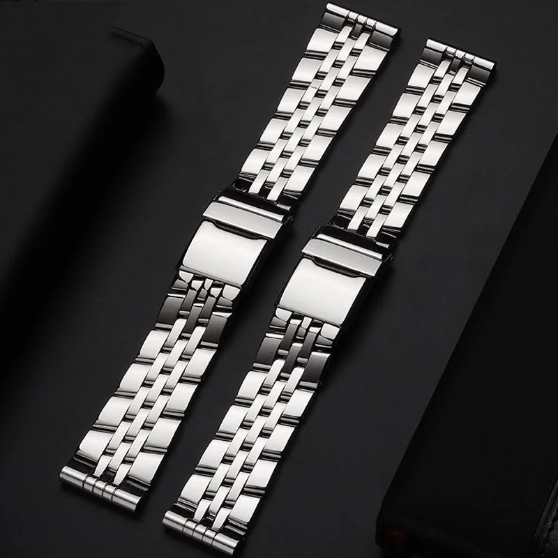 

Solid Stainless Steel Watch Strap Men's for Breitling Avengers Super Challenger Aviation Mechanical Timing 20 22mm 24mm