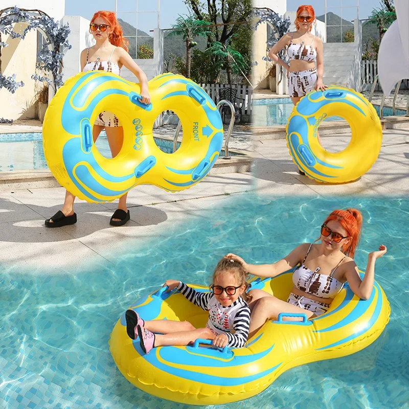 Inflatable Swim Tube Raft Thickened Swimming Circle Summer Pool Floats Tube For Aldults Swimming Ring Party Water Sports Toys