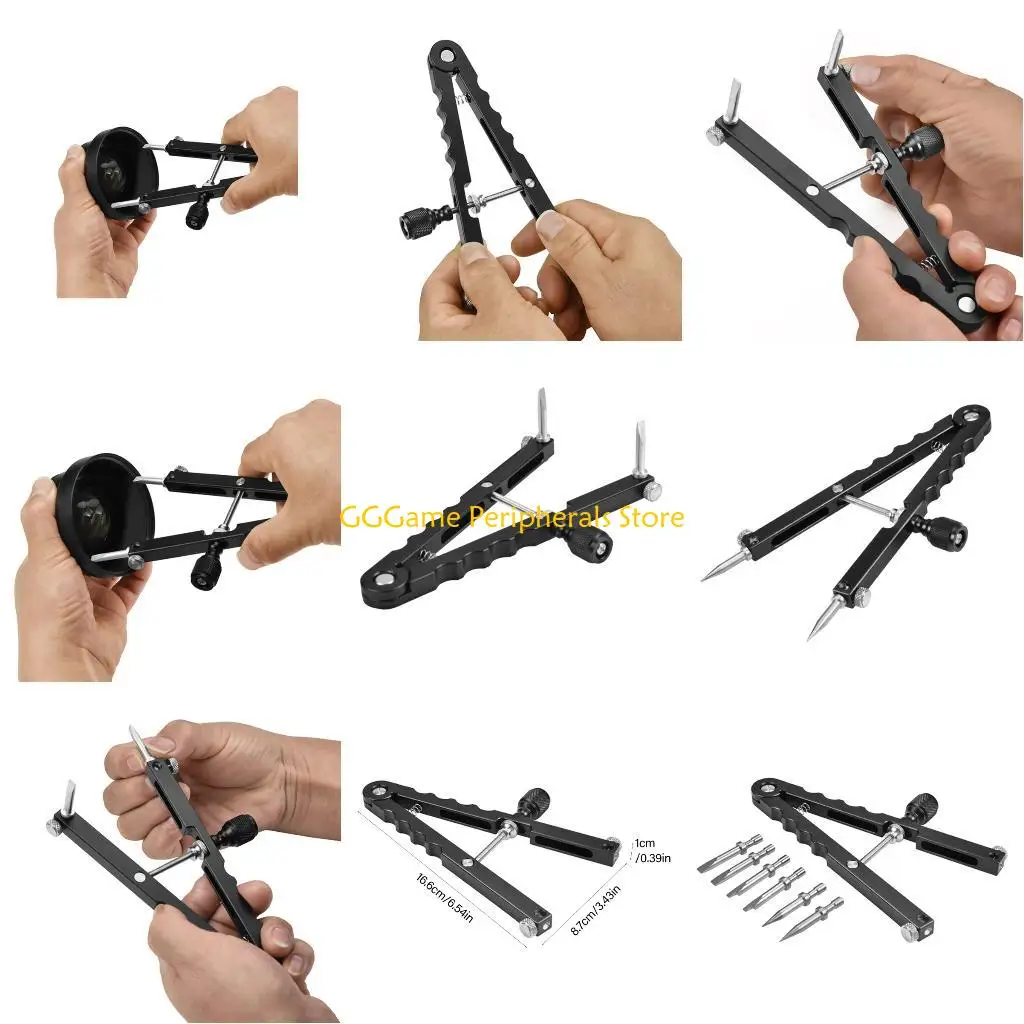 

U55B Aluminum Lens Filter Wrench Tool Lens Opener With 3 Interchangeables Tips