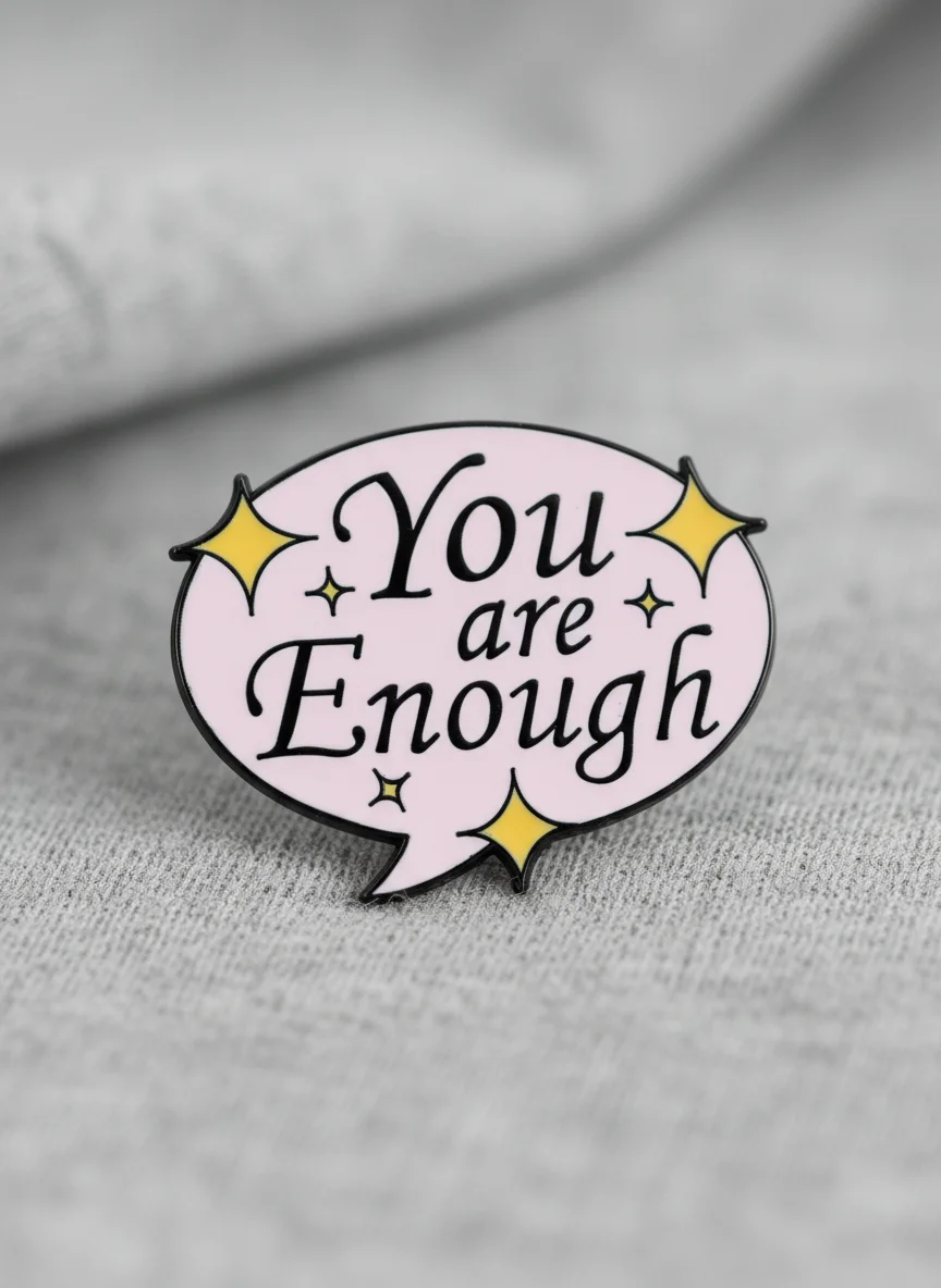 Trendy Self-Affirmation Enamel Brooch, 