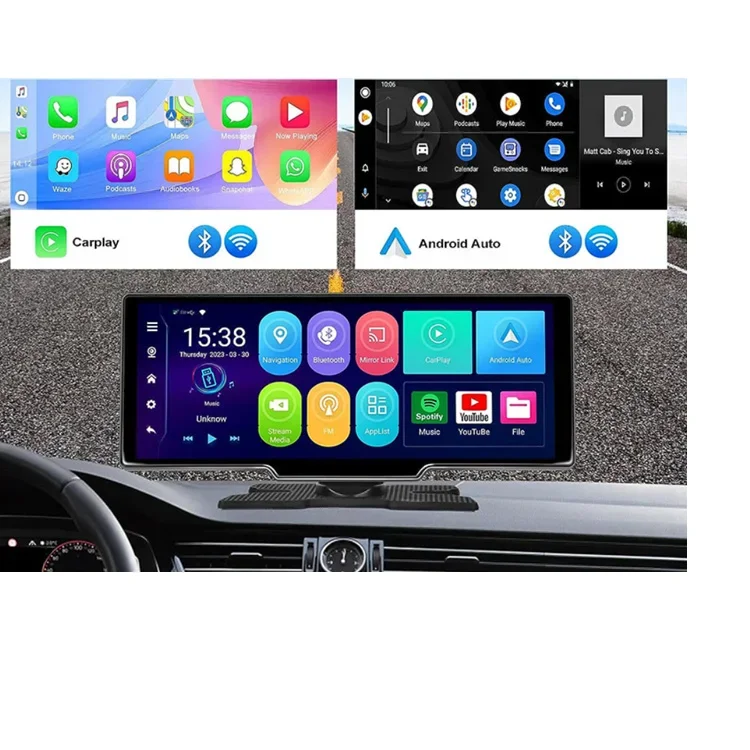 BT estéreo Potable Radio de coche Android Auto Radio de coche 10 pulgadas inalámbrico Carplay Car Play DVD sistema de Audio reproductor MP5