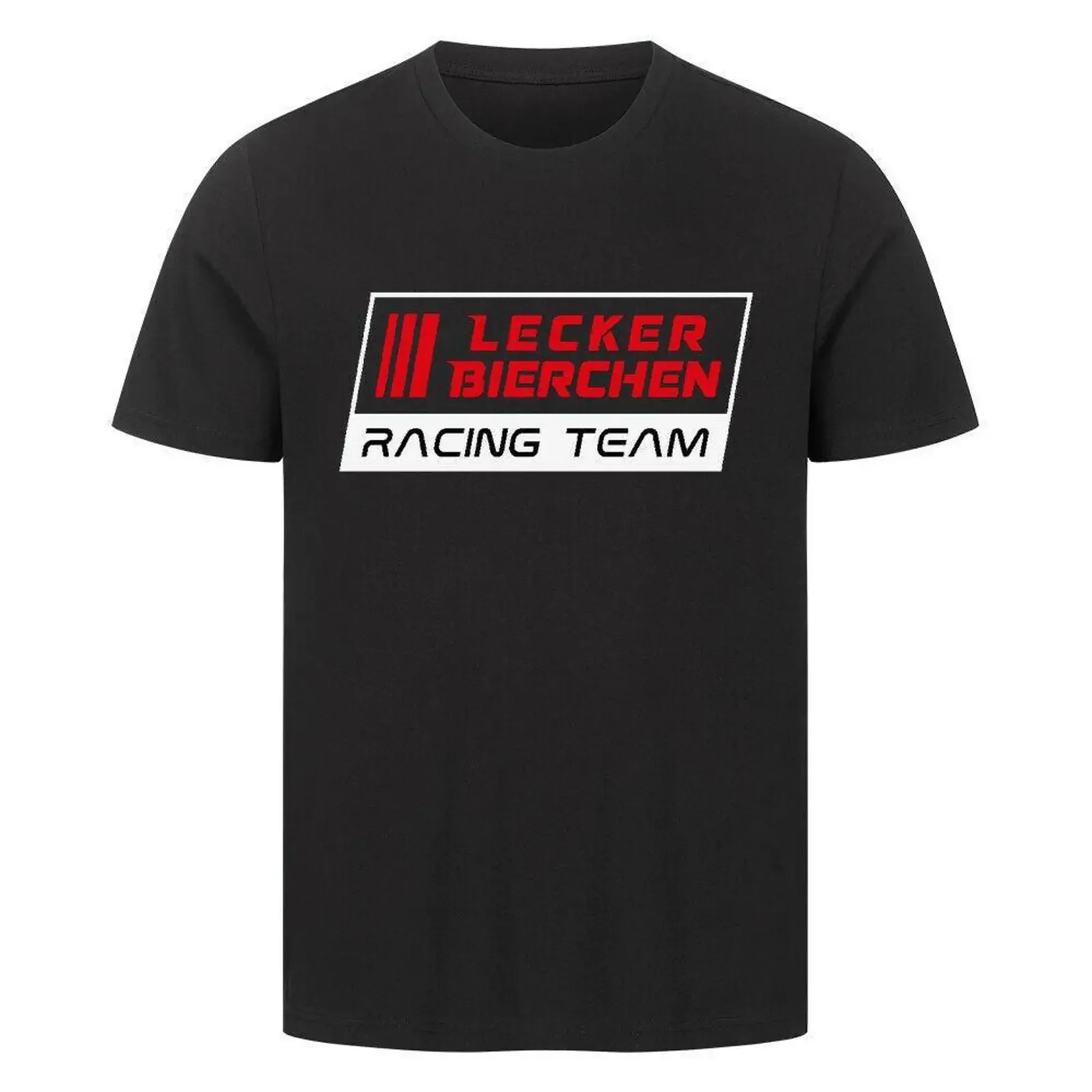 LECKER BIERCHEN Racing Team Premium T Shirt vintage Washed graphic fashion Breathable Casual Top For Everyday Wear Comfortable