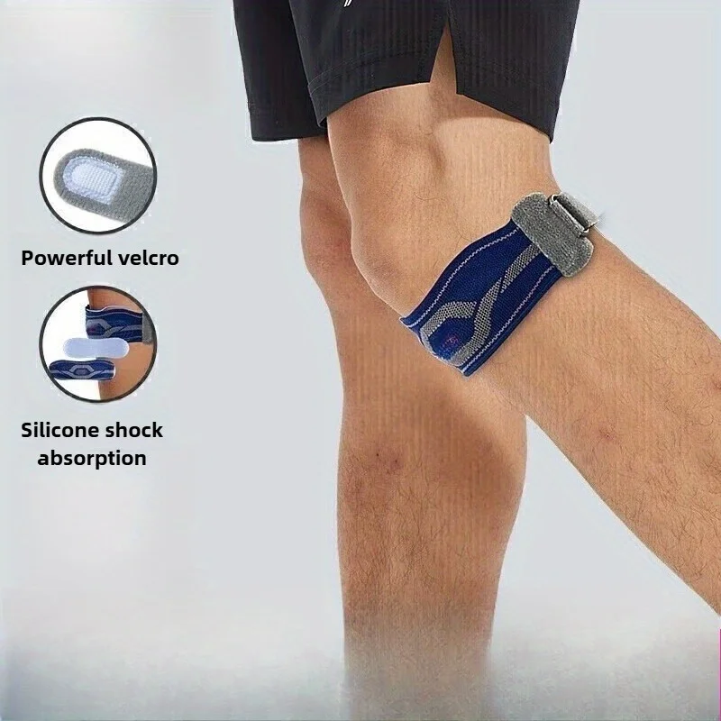 Patella strap knee protector, knee protector, suitable for sports such as skipping rope, running, basketball, badminton, etc