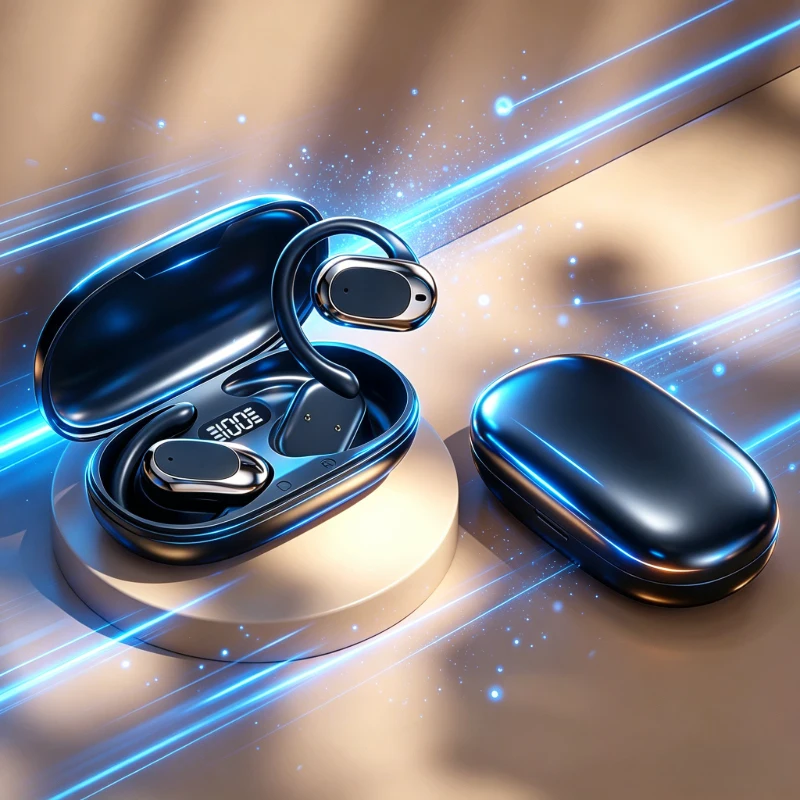 

Беспроводные наушники с креплением на ухо, открытые Bluetooth-наушники 5.3, LED-дисплей заряда, водонепроницаемые, с длительным временем автономной работы, для спортзала, бега
