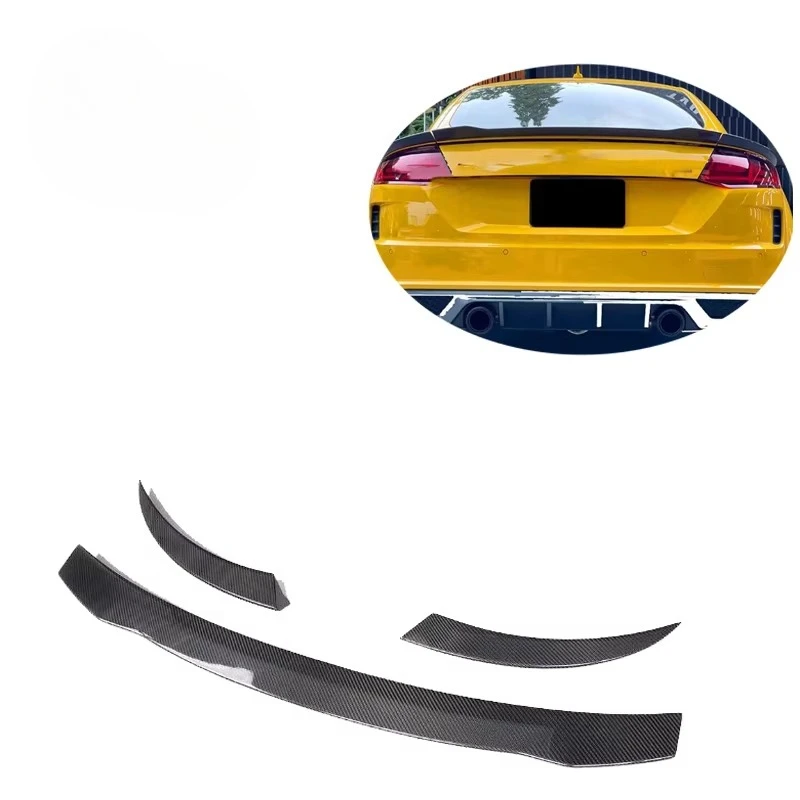 

For TT MK3 8S TTS TTRS 2-Door 2015-20 Carbon Fiber Rear Trunk Spoiler Wing 3PC Stylecustom