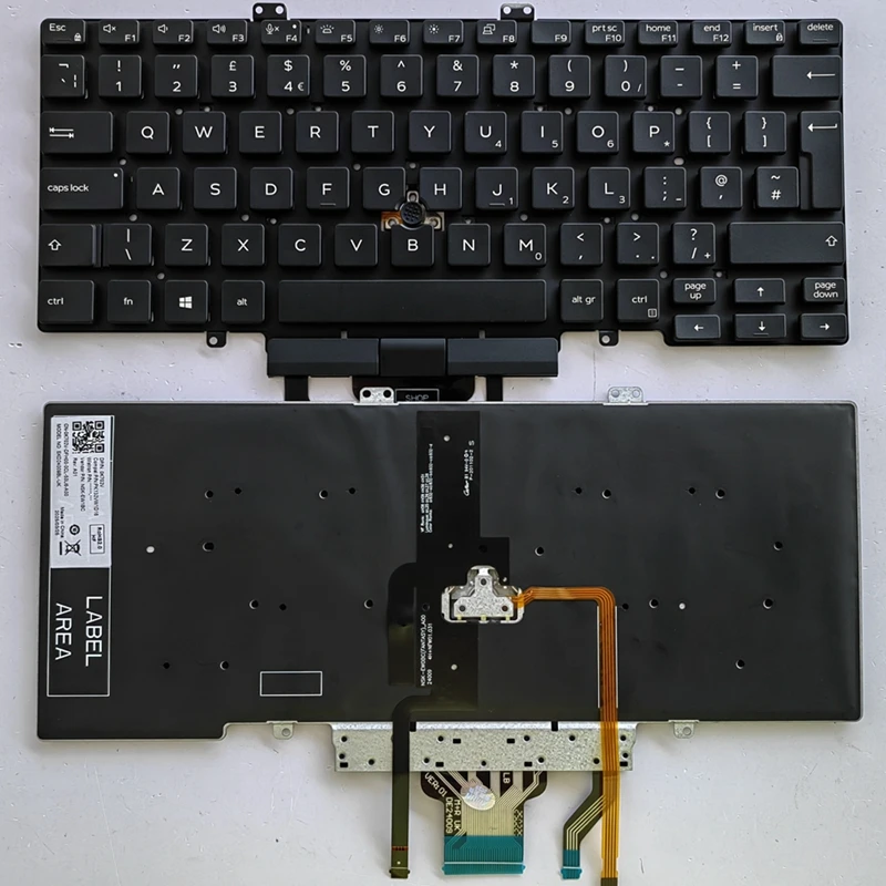 NEW UK laptop keyboard For DELL LATITUDE 3400 5400 5401 7400 Backlit English Black keyboard 03J9FC