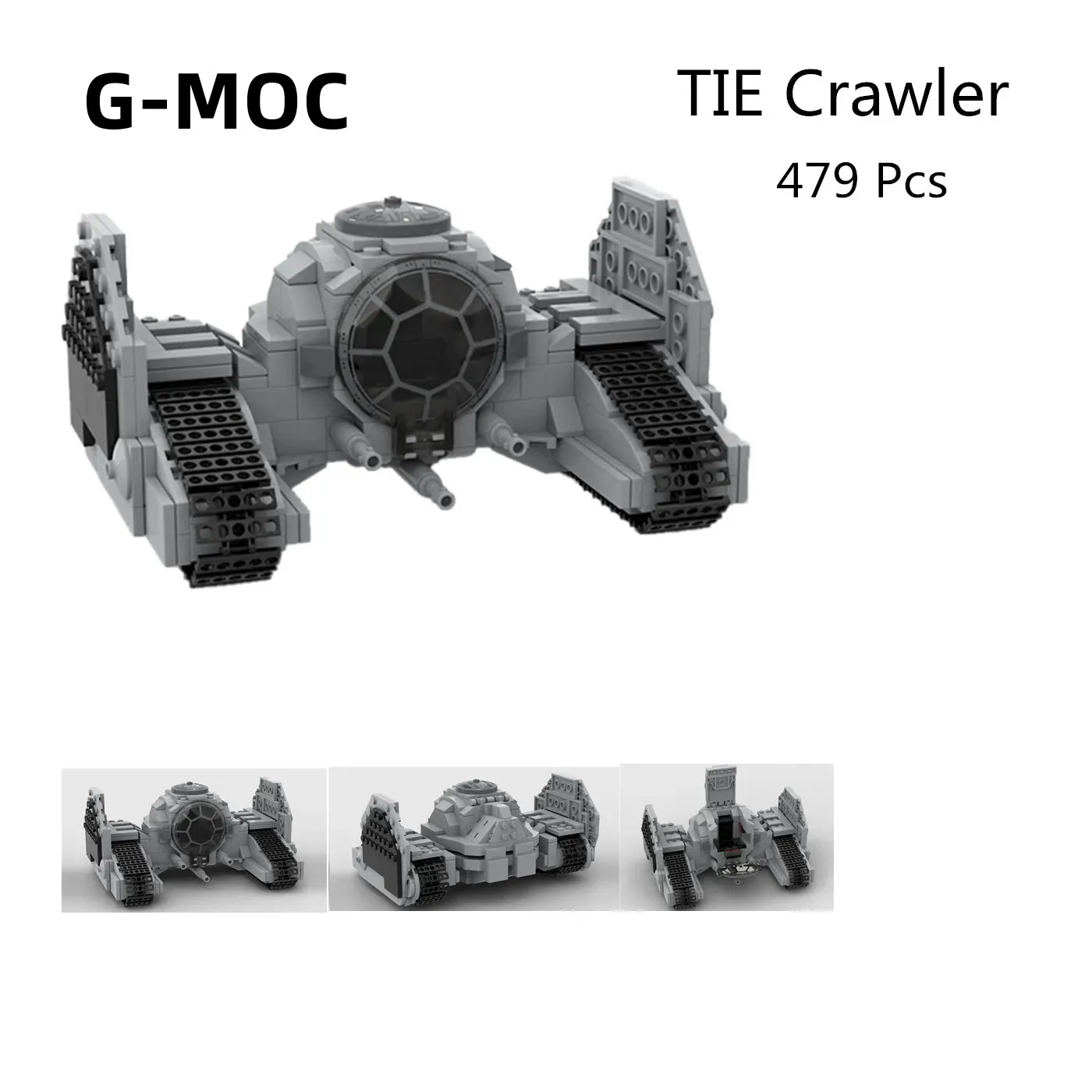 

G-MOC Buildings Blocks Space Wars 479 Pcs TIE Crawler Variant Century Tank Fighter Assembly Bricks Collection DIY Kis Toys Gift