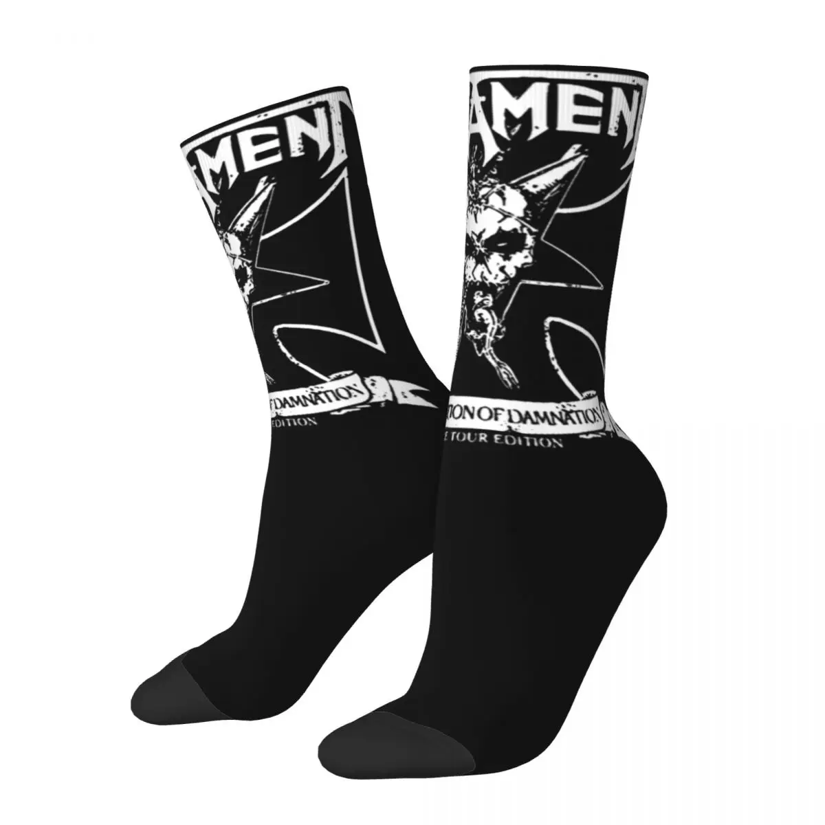 

Casual Women's Socks Testament Thrash Metal Band Merch Super Soft Heavy Metal Skateboard Stockings All Season