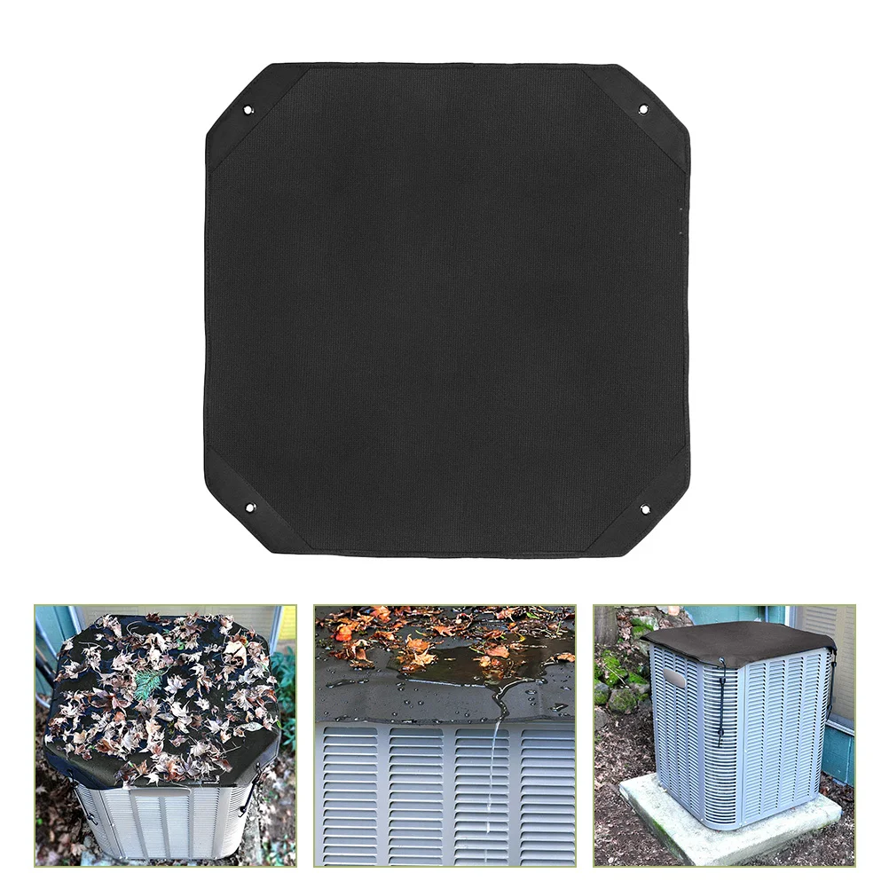

Air Conditioner Covers Outdoor Polyester Waterproof Dustproof Heat Insulation Cover for Outside Units Hooks Rope Fixing