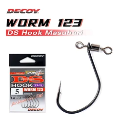 DECOY JAPAN WORM 123 5Pcs Wacky Hook Bass Hook Soft Bait Hook Fish Hook For Down Shot Rig