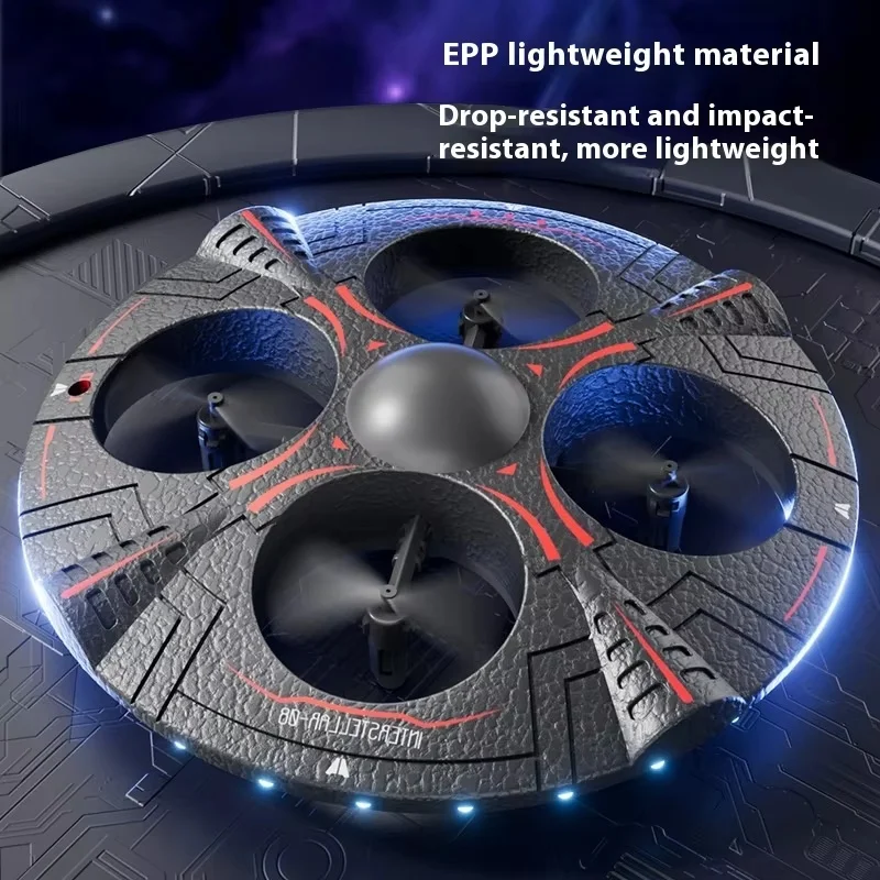 Quadcopter UFO Remote Control Toy for Kids 4-Axis Aerobatics Flying Saucer with High-Resistance Hovering Feature Perfect Gift