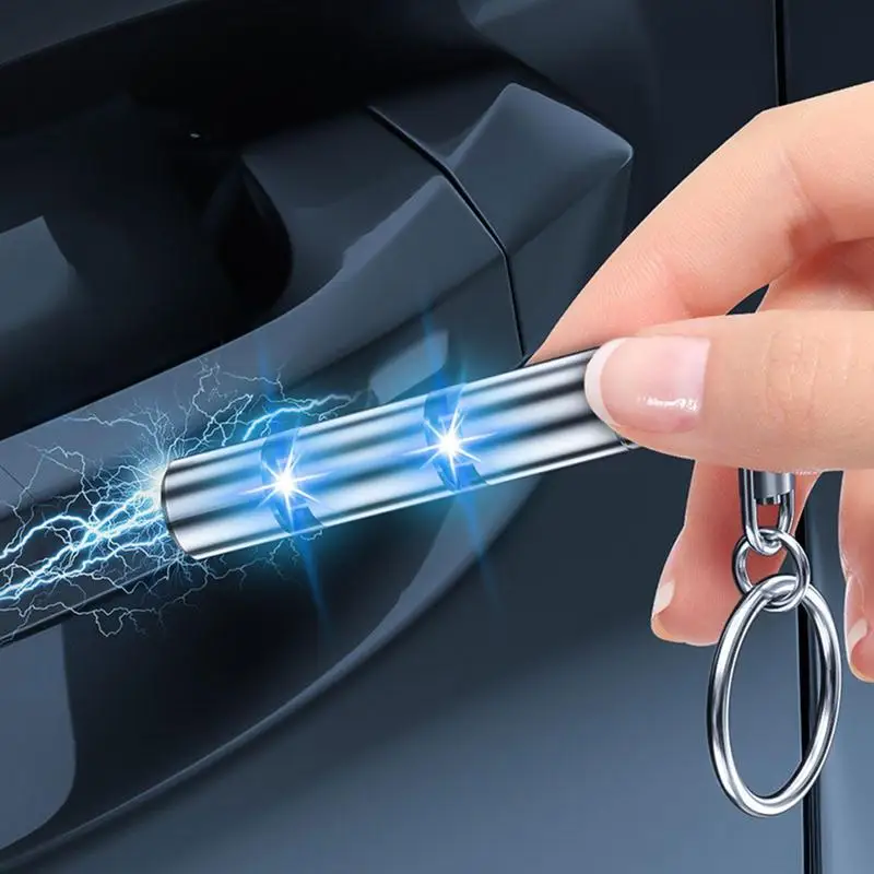 Metal Anti-static Key Holder For Home Static Eliminator Car Interior Electrostatic Removal Gadgets Antistatic Car Keychain