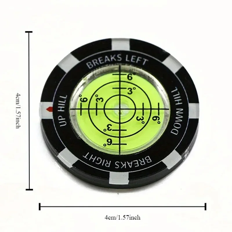 عالية الدقة جولة الأخضر قارئ الغولف وضع المعونة المنحدر القارئ 1 قطعة جولف قذفة الكرة علامة