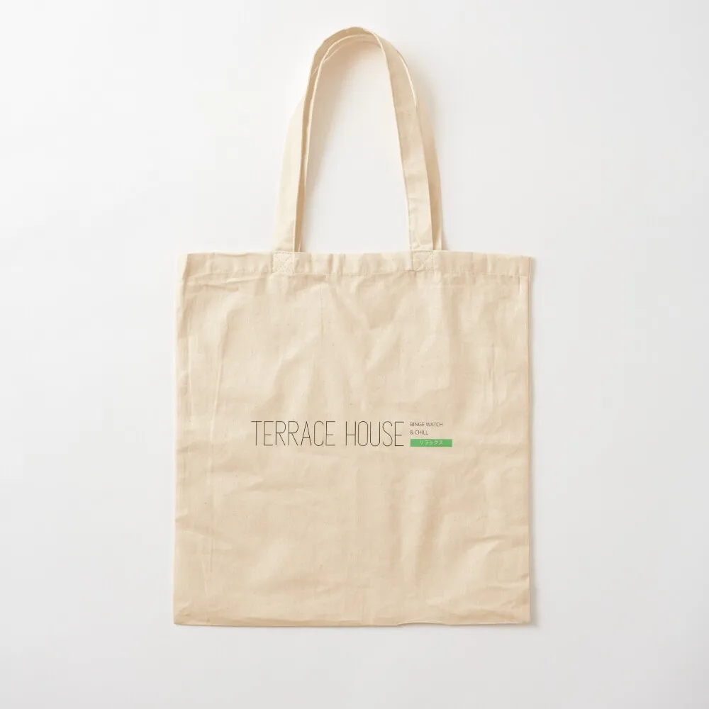 Terrace House Netflix Binge Watch Tote Bag custom tote bag Canvas bag for women custom canvas