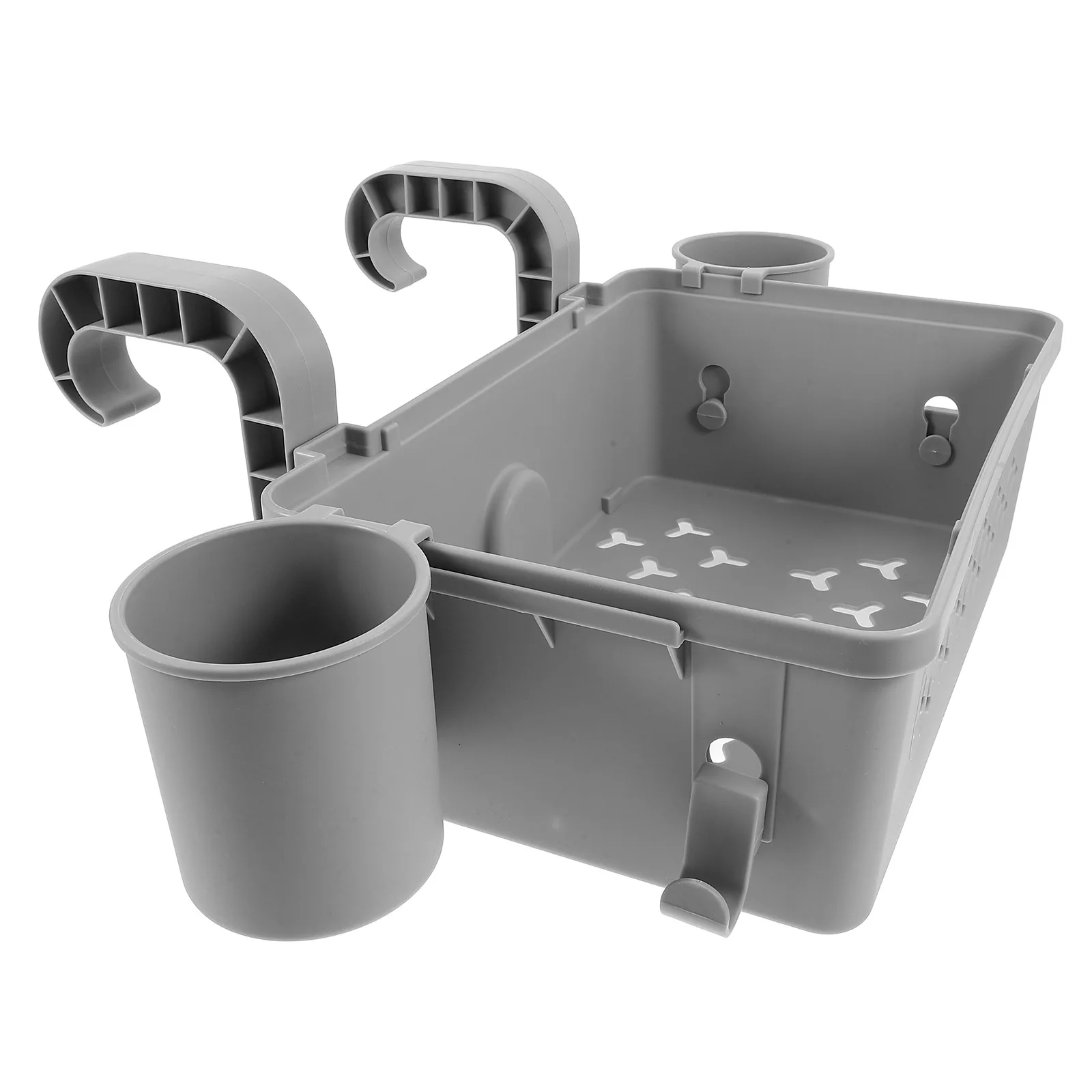 

1Set Poolside Hanging Storage Basket Stylish Durable Towel Holder Multiuse Organizer for Swimming