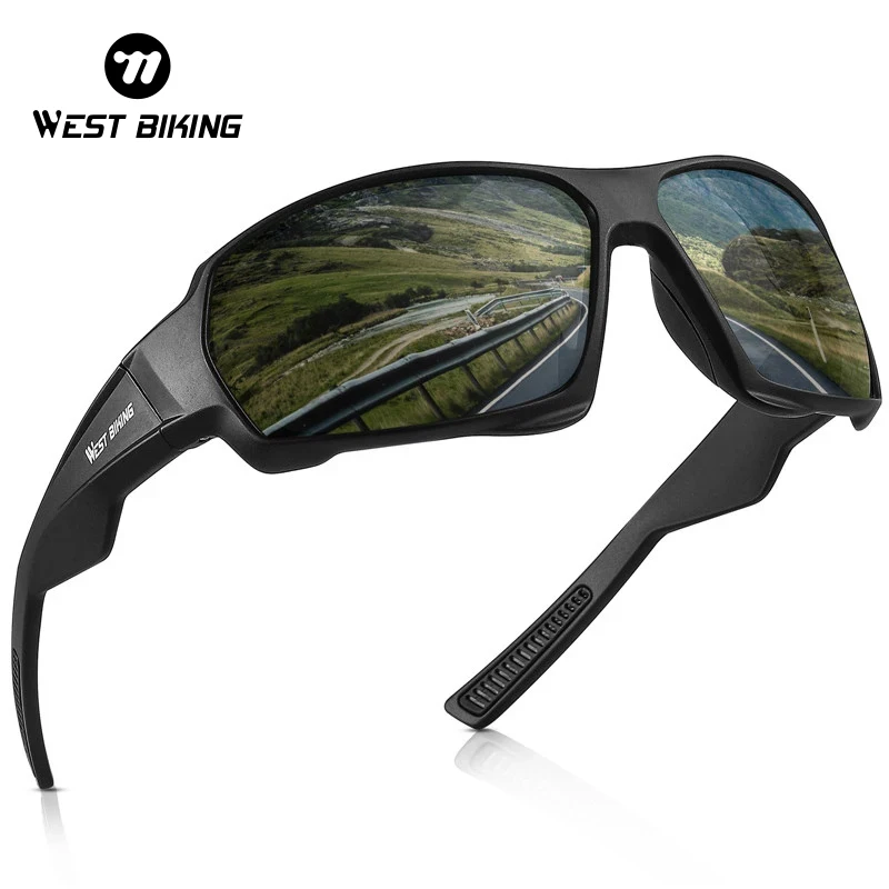 

HD Polarized Cycling Sunglasses Outdoor Sport Bike MTB Road Bicycle Eyewear Men Women Driving Fishing Hiking Blackout Glasses