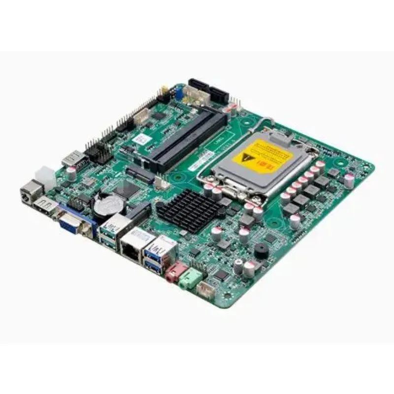 AvaCoreH610 Mini-ITX Motherboard 12/13/14th Core I3/i5/i7/i9 LGA1700 CPU IPC SBC Embedded Ultra-thin Mainboard With 2COM LAN DC-