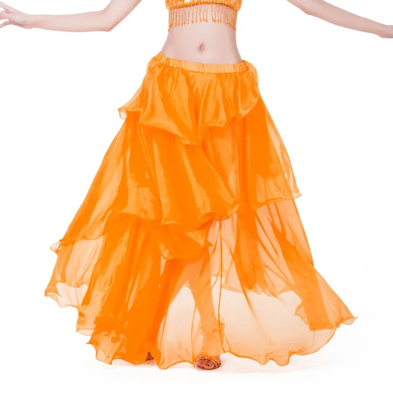 

customized Chiffon cake skirt belly dance skirt light and elegant big swing skirt belly dancewear украшения для танца живота