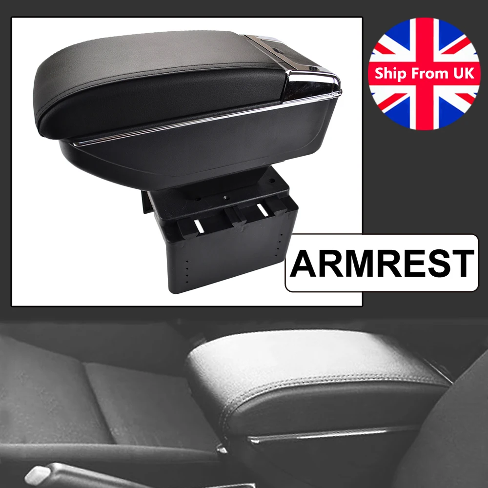 Universal Storage Box Armrest Car Styling Dual Layer Centre Tray 2017 2019