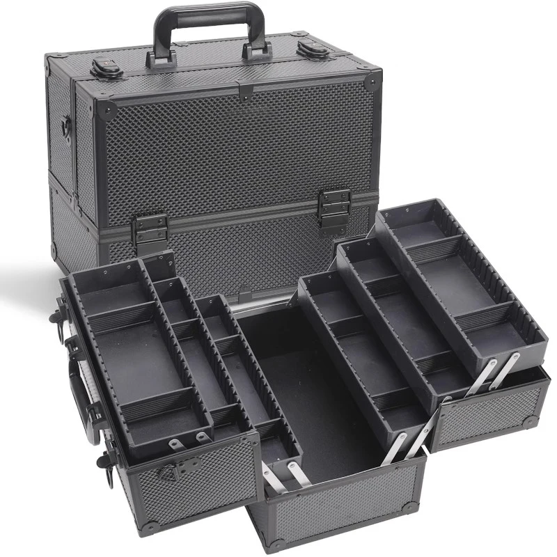 Complete Toolbox Multifunctional Large Work Tool Case secure Organizer Box for Tools with Lock Cosmetics Ornaments Toolbox