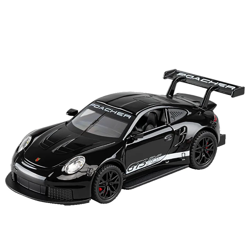 1:32 911 GT3 RS Alloy Die Cast Toy Car Model Sound and Light Children\'s Toy Collectibles Birthday gift