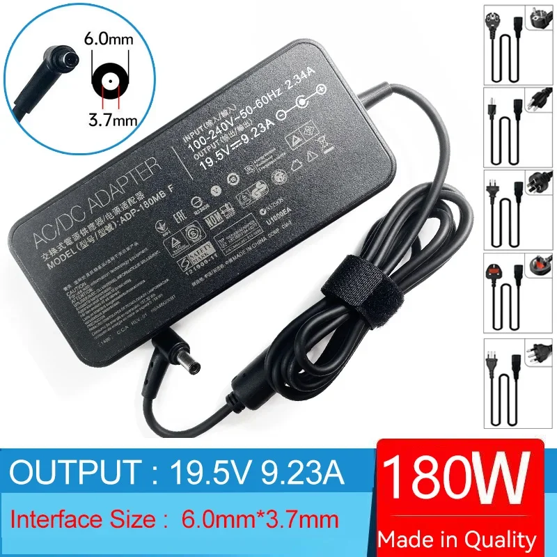 19.5V 9.23A Laptop AC Adapter Charger for Asus TUF Gaming FX705GM A17 TUF706IH-ES75 FA706II A15 FA506IU FA706 TUF706IU-AS76