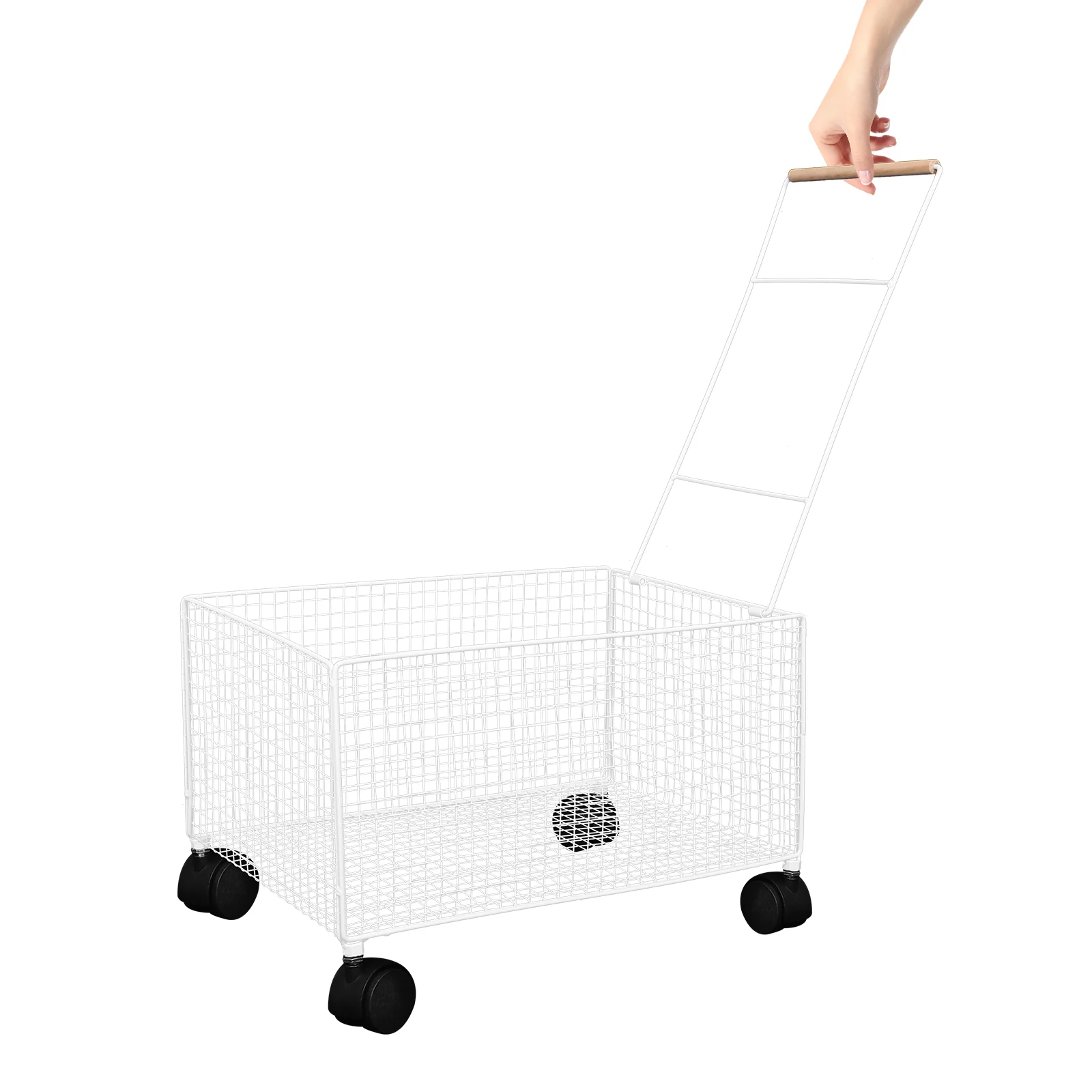 

Rolling Laundry Basket with Wheels - Spacious Portable Dirty Clothes Storage Bin for Home Bathroom Dorm Organization