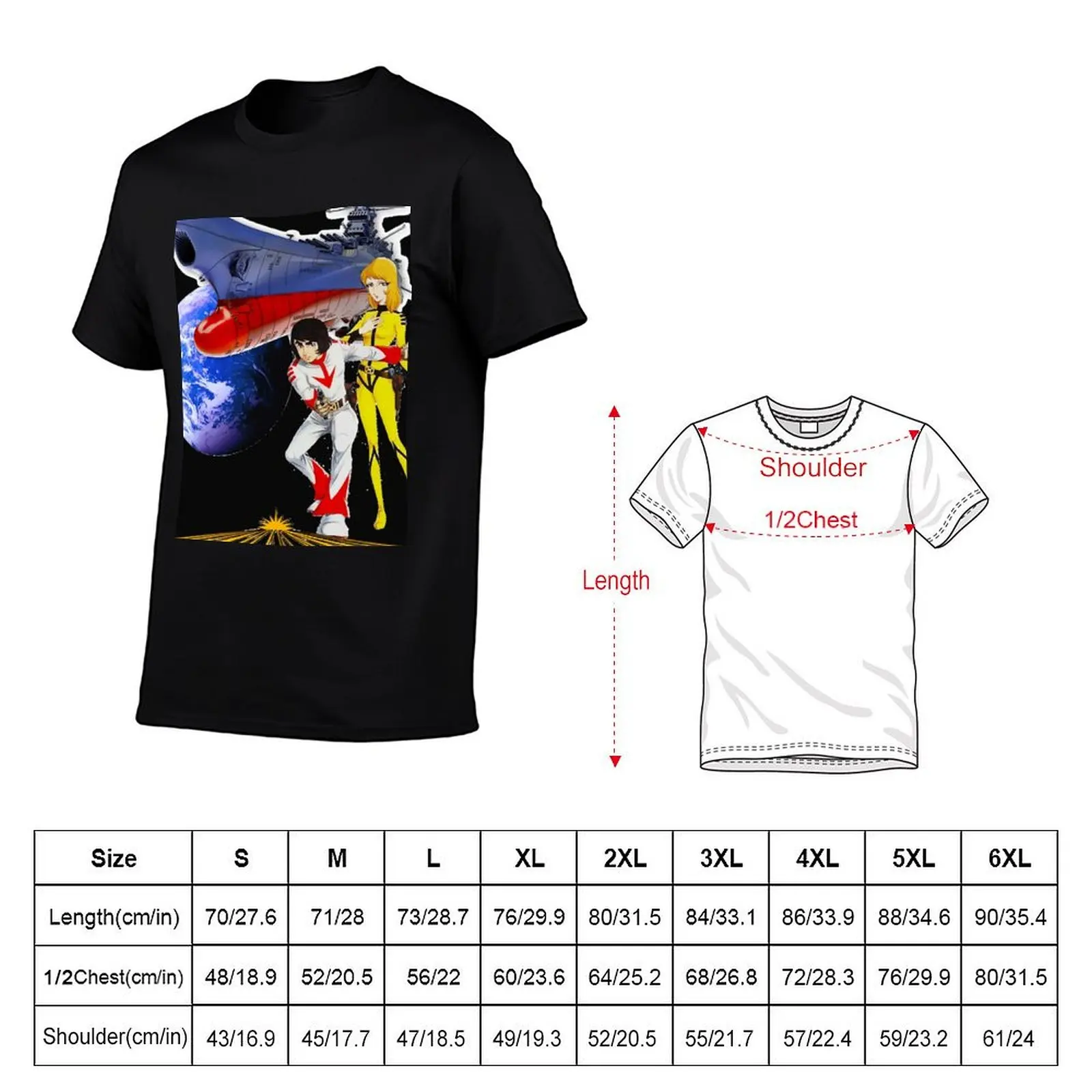 Star Blazers T-Shirt Wild Star And Nova Classic T-Shirt anime stuff luxury t-shirt oversized t shirts for men