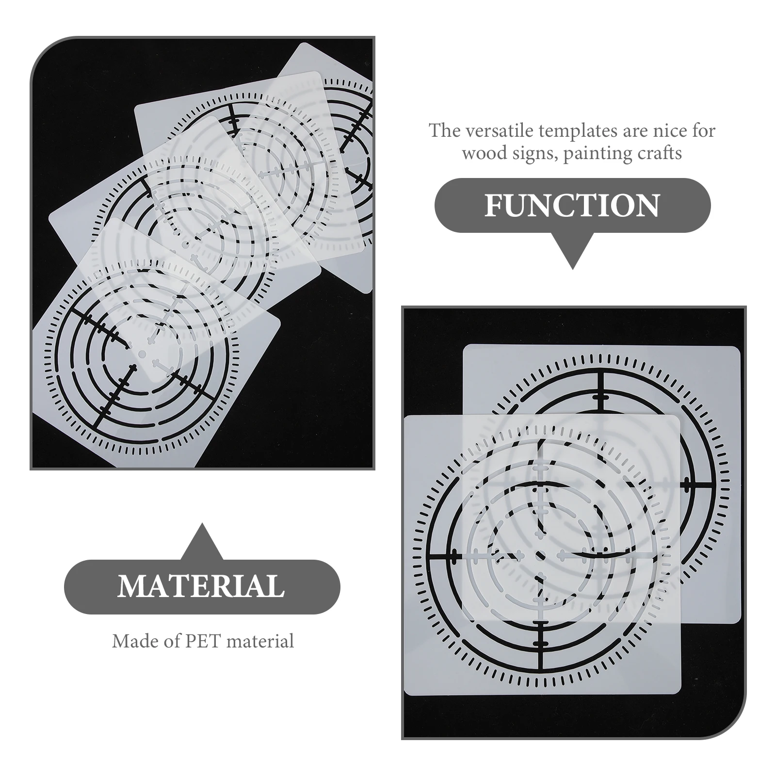 

4 Sets Mandala Dot Stencils Painting Wall Templates DIY Decorative Hollow Stone Templates Reusable Portable Compact Stencils