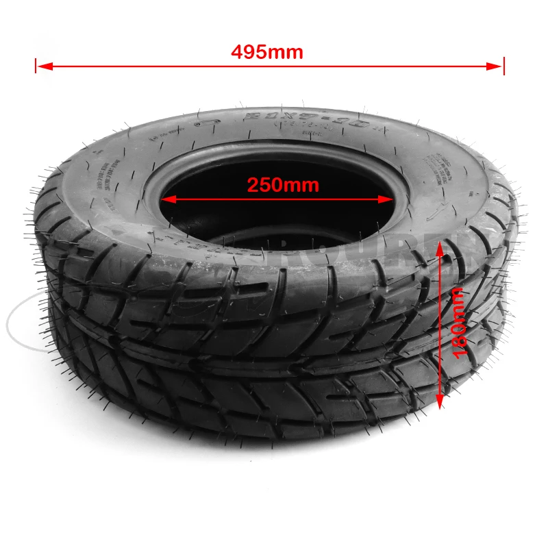 2pcs/lot 10 Inch Four Wheel Beach Car  Tire Go Kart Accessories 21x7-10  Vacuum  Road