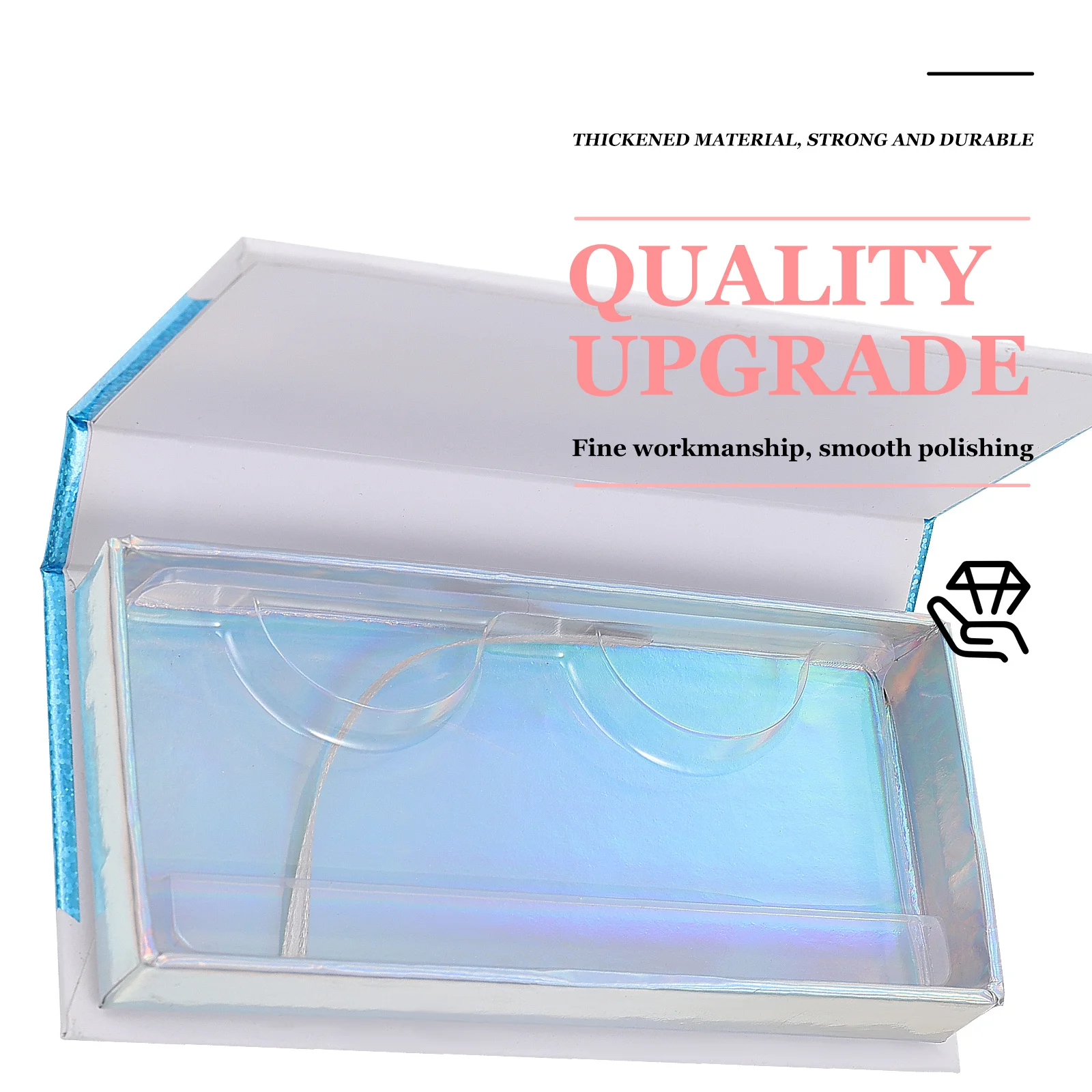 2 stuks valse wimper opbergdoos mooie papieren hoes grote capaciteit wimper organisator lichtgewicht draagbaar voor cadeau