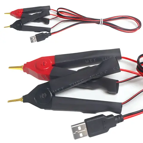 4-Wire Banana Plug Clips for Low Voltage Measurement Enhanced Kelvin Test Lead Probe Pen Multimeter Test Leads Kelvin Clip
