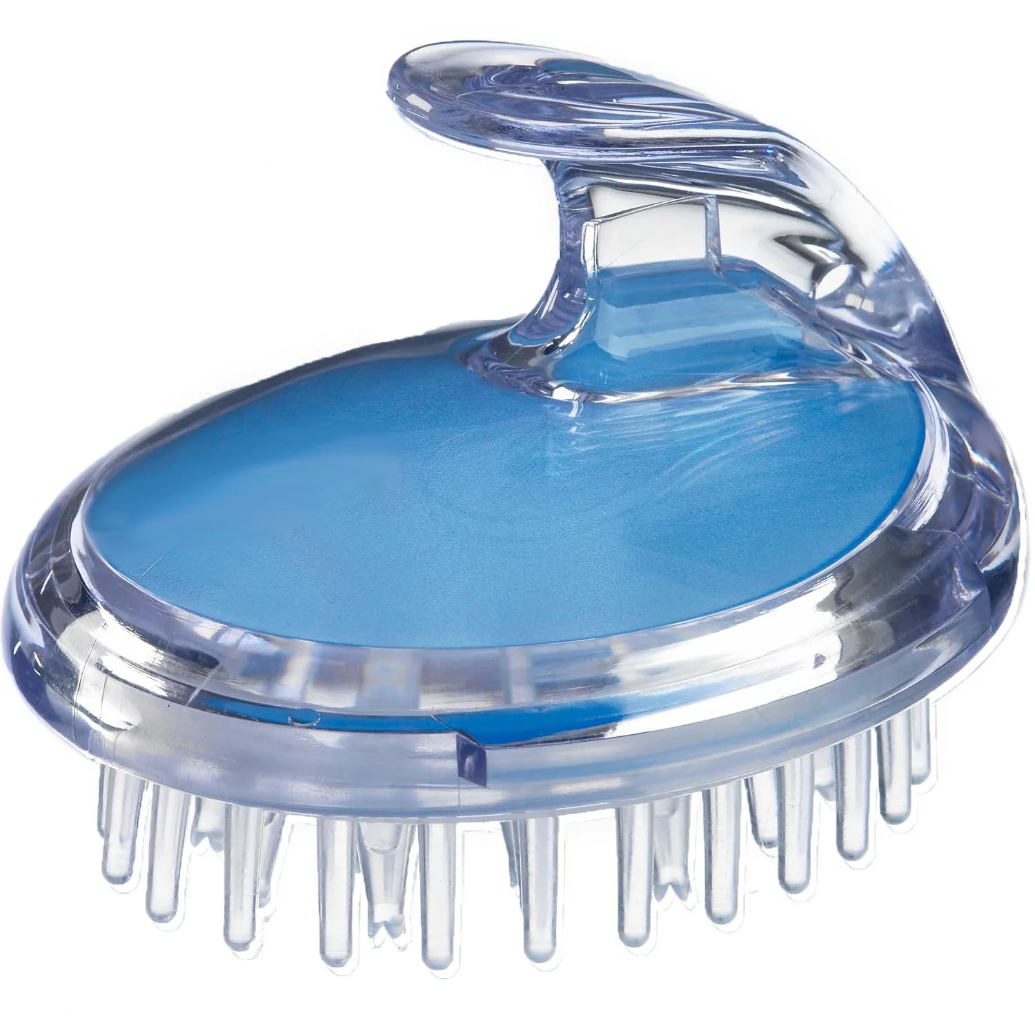 Scalp Cleaning Brush with 42 Soft Rubber Bristles, Distributes Shampoo and Conditioner, Bathroom Scalp Massage Tool