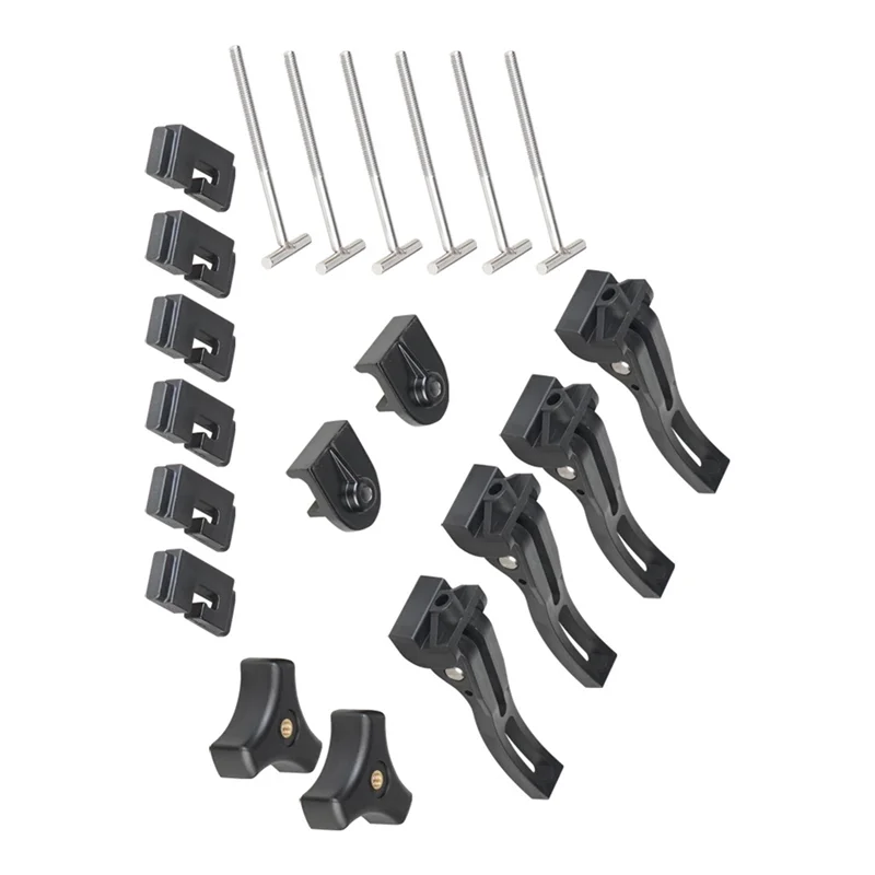 

A73X-Truck Cargo Cover Fixing Kit Жесткий тройной складной Tonneau Pickup Truck Bed Cover Задний передний зажим Т-образные болты