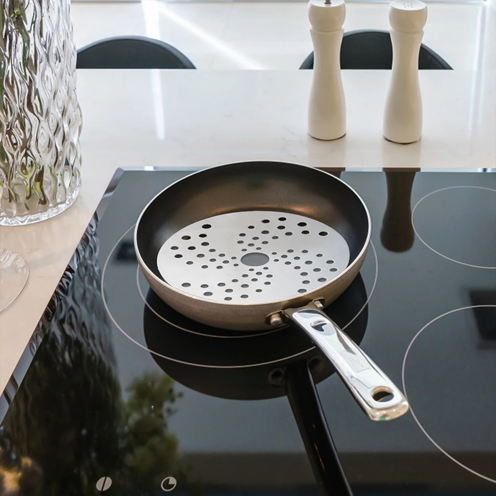 

Stainless Steel Heat Diffuser Plate Kitchen Cookware Accessory Even Heat Conduction Disc For Ceramic Casserole Glass Pot