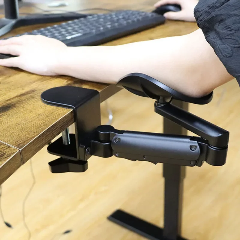 Computer Arm and Elbow Support Desktop Extension Bracket with Keyboard and Mouse Pad Ergonomic Hand Support Comfortable