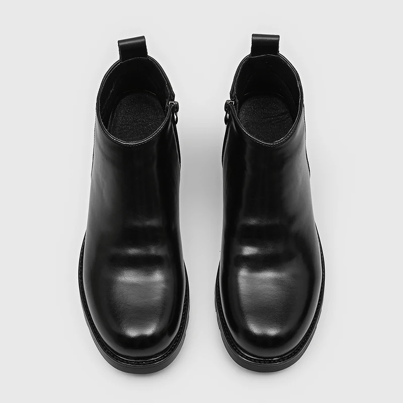 

Высококачественные мужские демисезонные ботинки челси с увеличенной высотой, простые, удобные, дышащие, в ретро-стиле, для повседневной носки